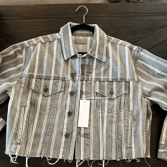 NWT Boyish The Harvey Cropped Denim Jacket - Picture 2 of 5